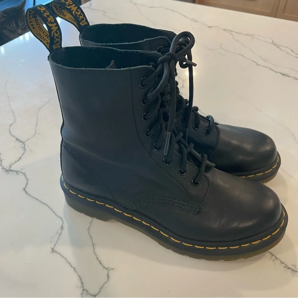 Dr. Martens Black Pascal Lace up Boots - Picture 1 of 13